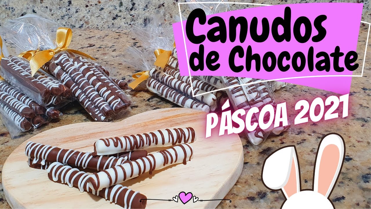 CANUDO DE WAFER COM CHOCOLATE – ESPECIAL DE PÁSCOA 2021