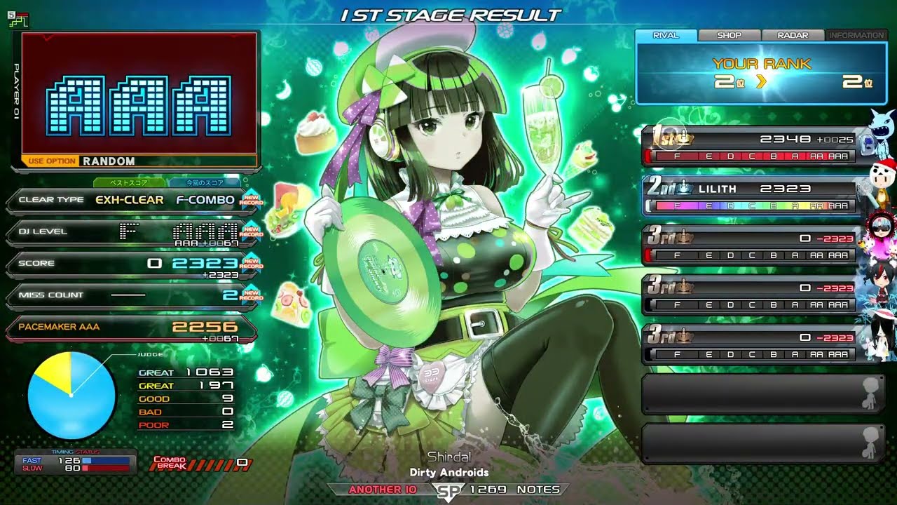 【beatmania IIDX】Shirdal / Dirty Androids FC