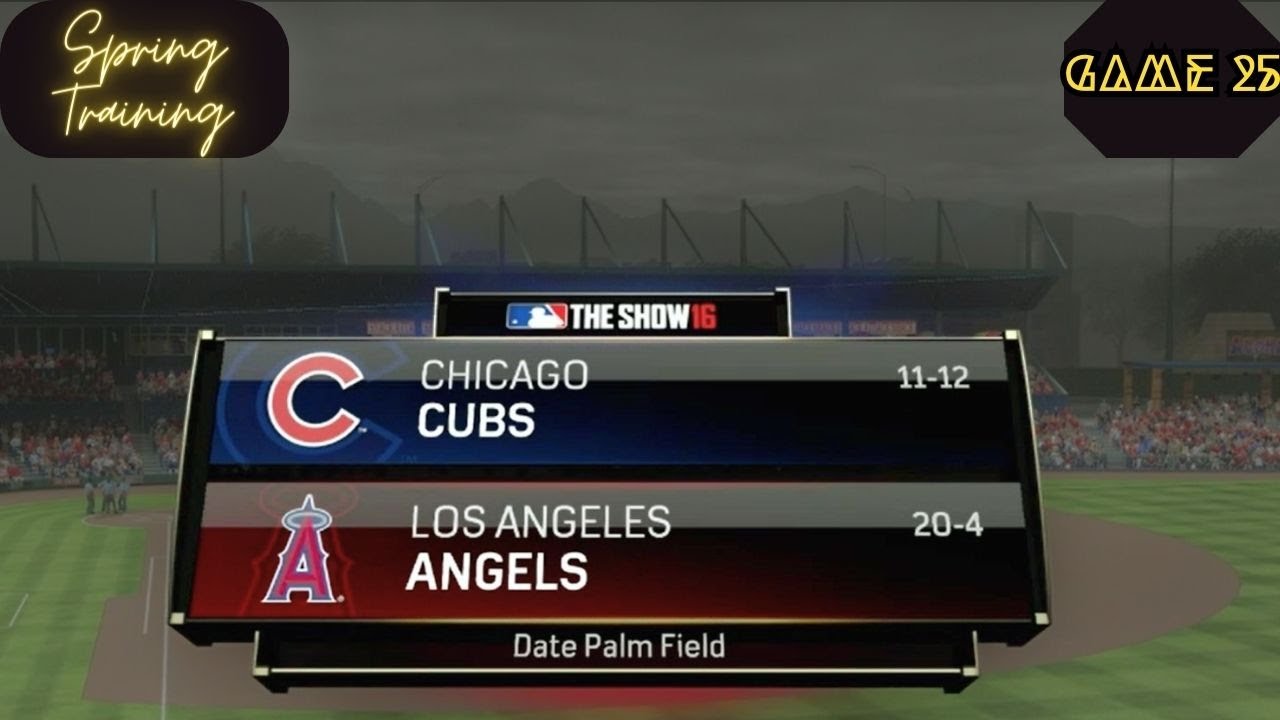 MLB The Show 16, Gameplay & Walkthrough (Season) Spring Training/LA Angels - Game 25