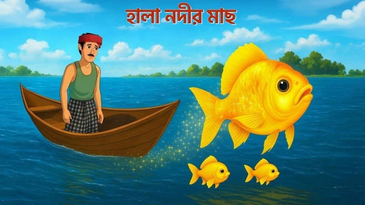 ভোলা নদীর মাছ | Bangla Folk Tale of Faith and Karma | Bengali Village Story | Dhadha Point Cartoon