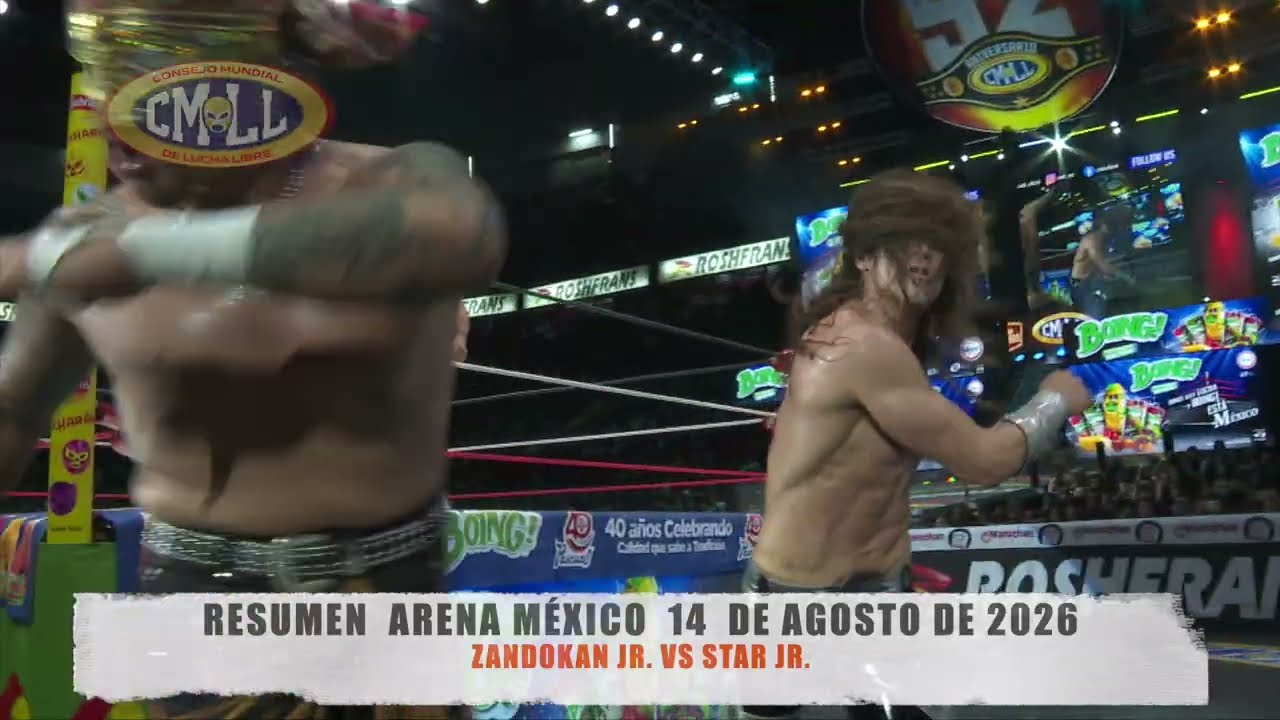 CMLL - MANO A MANO / ZANDOKAN JR. VS STAR JR. / ARENA M&Eacute;XICO / 14-08-26