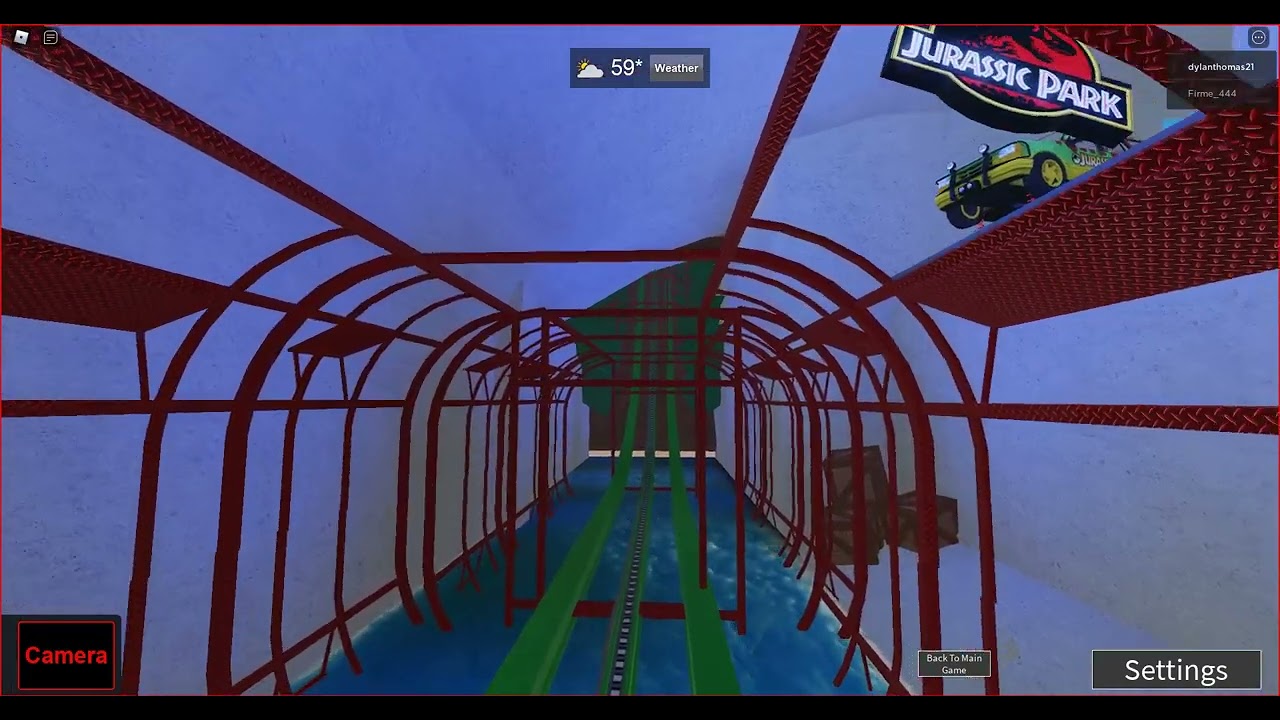 Roblox Jurassic Park ride Universal Studios