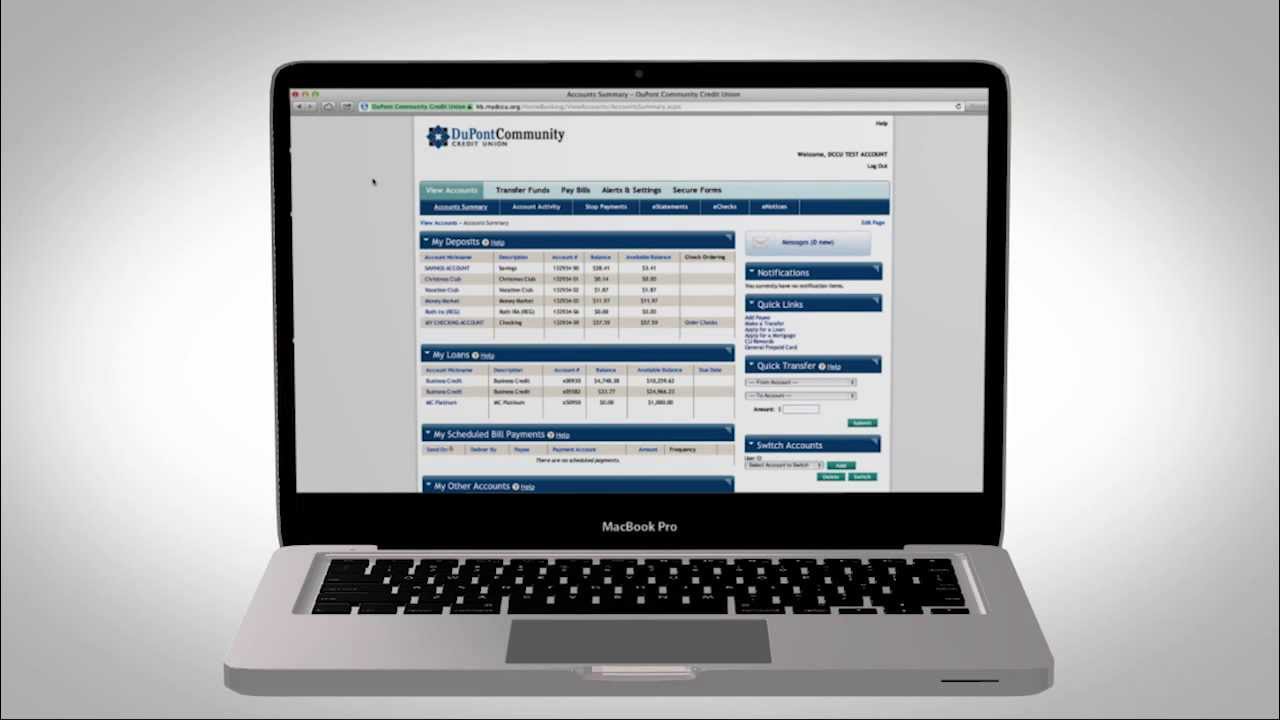 Welcome to DCCU's Enhanced Online Banking