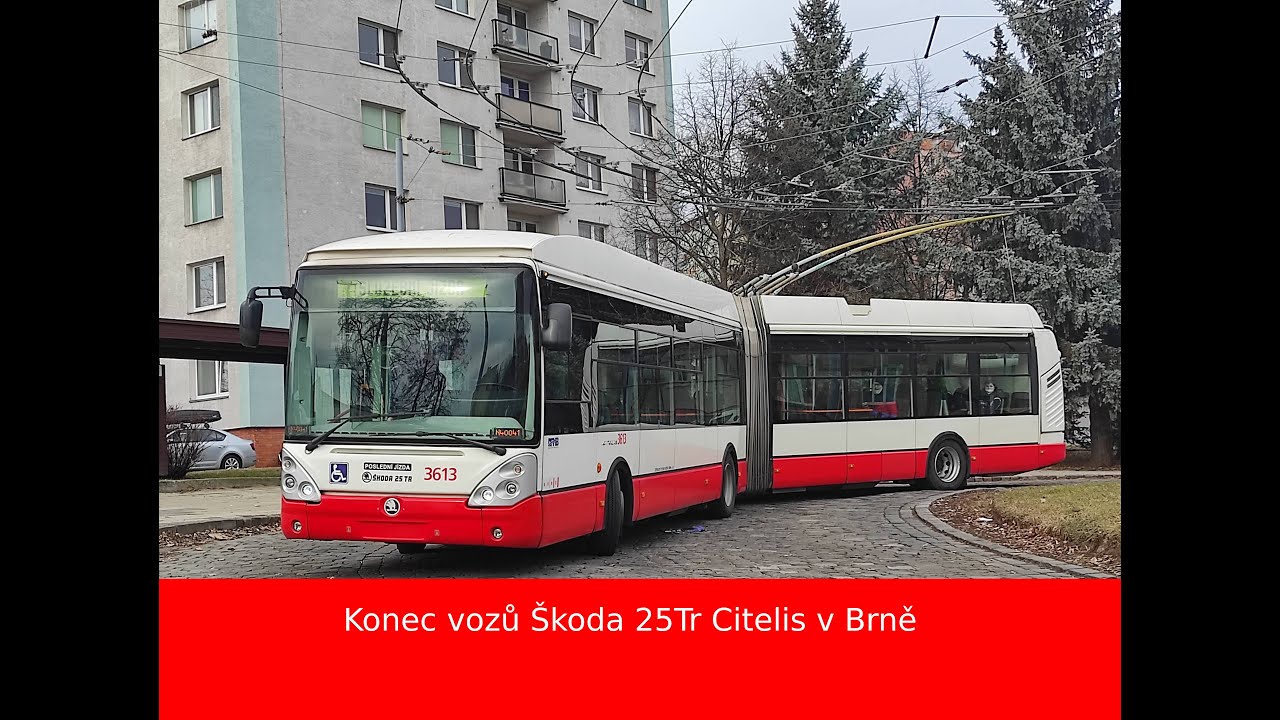 Konec vozů Škoda 25Tr Citelis v Brně
