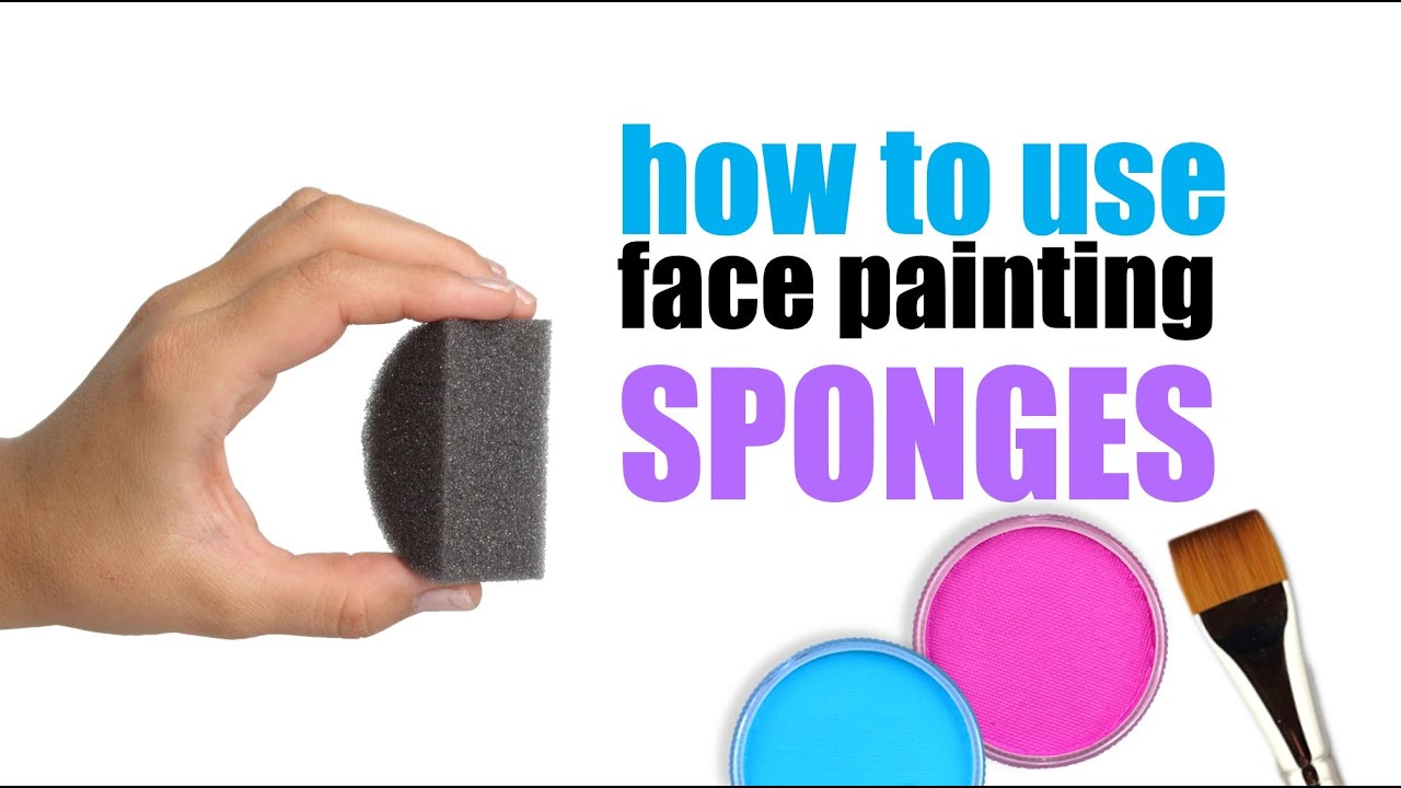 How to Use Face Painting Sponges - Tutorial
