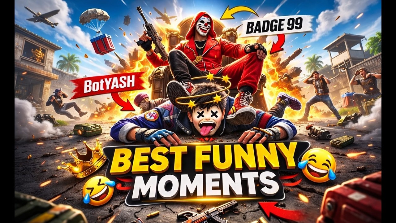 Best Free Fire Old Funny Moments Of Badge99 And Yas Bot Must Watch #badge99