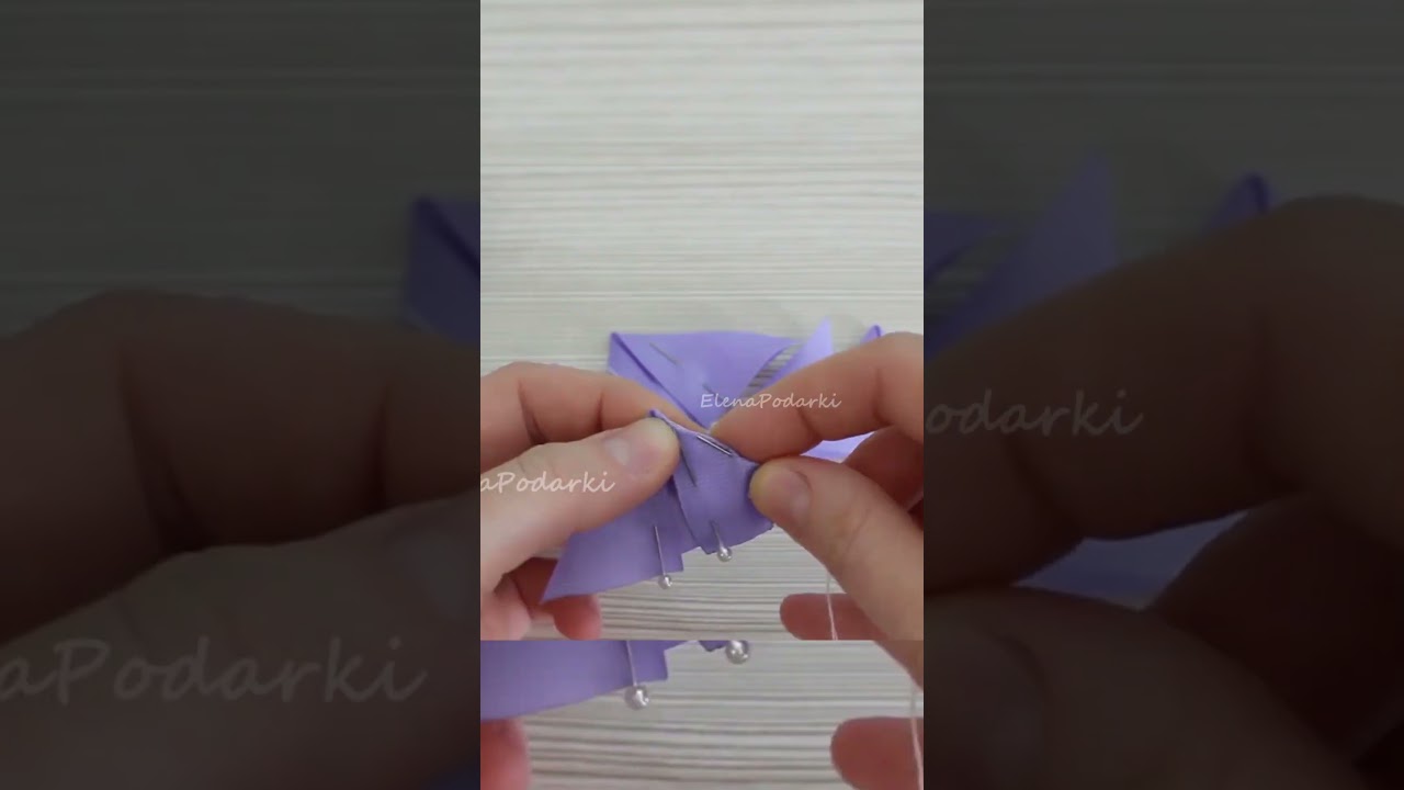 Легкий способ сделать цветок #shorts #diy #рукоделие #цветок #craft #канзаши