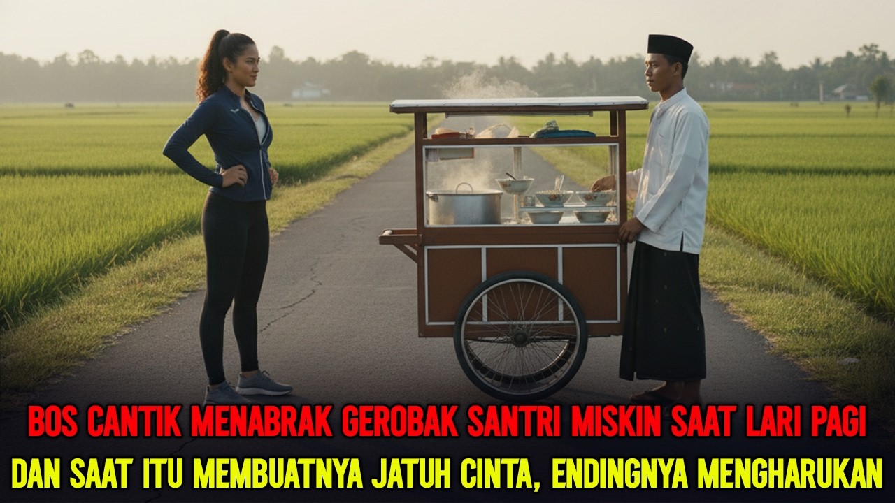 Bos Cantik Hobi Lari Pagi, Ia Melihat Santri Miskin Sudah Bekerja Dan Membuatnya Jatuh Cinta