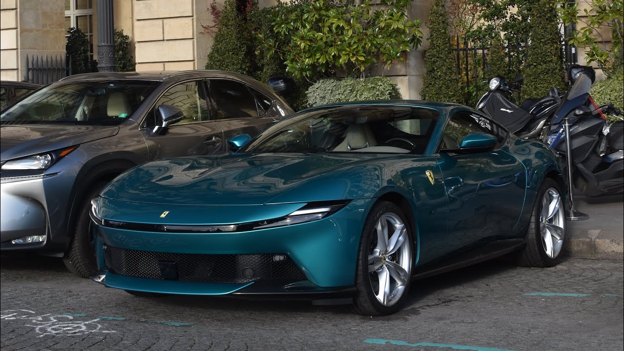 Первый Ferrari Amalfi замечен на улице! Суперкары в Париже 2025 (DB5, Temerario, 812 Competizione)
