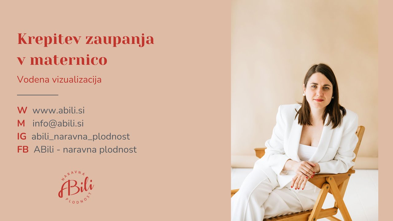 Krepitev zaupanja v maternico - vodena vizualizacija