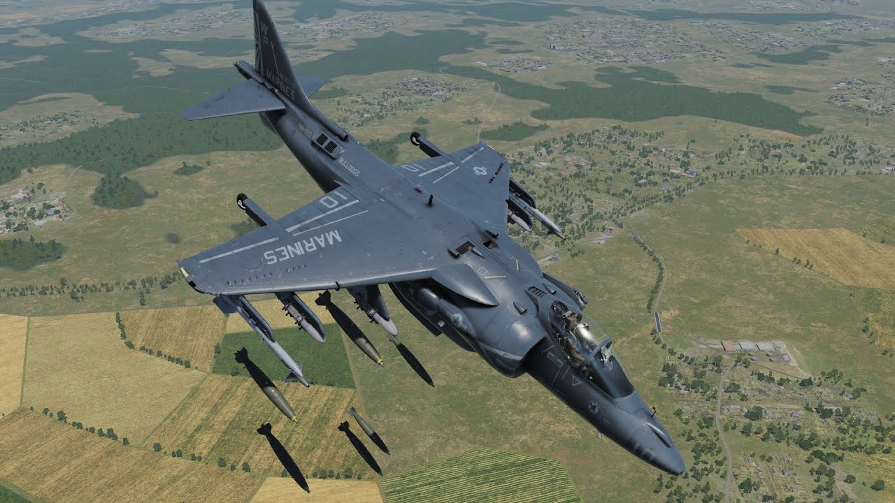 Harrier AV-8B: применение вооружения (Digital Combat Simulator)