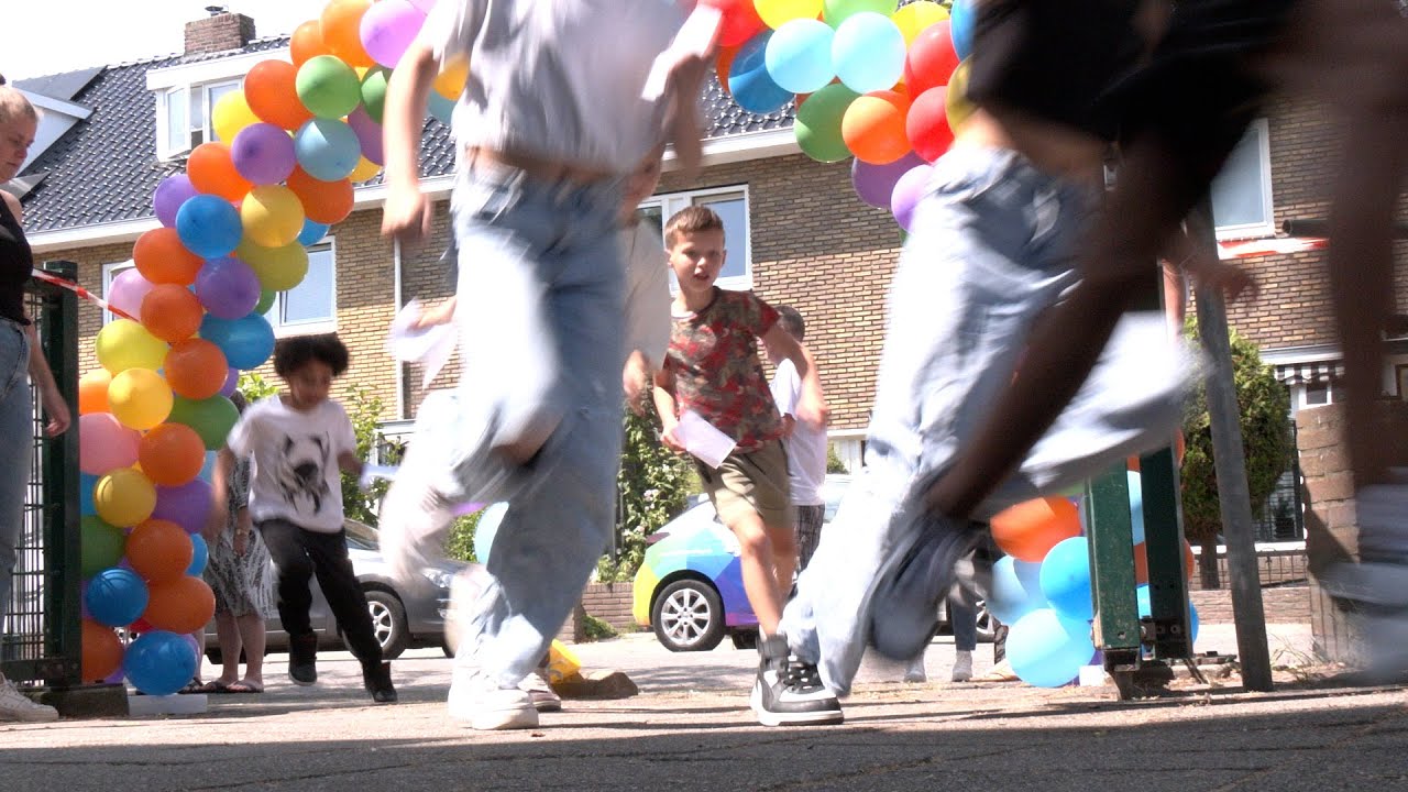 Leerlingen Optimist rennen budget bij elkaar voor nieuw schoolplein