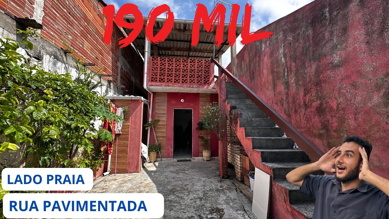 CASA POR 190 MIL LADO PRAIA EM ITANHAEM 