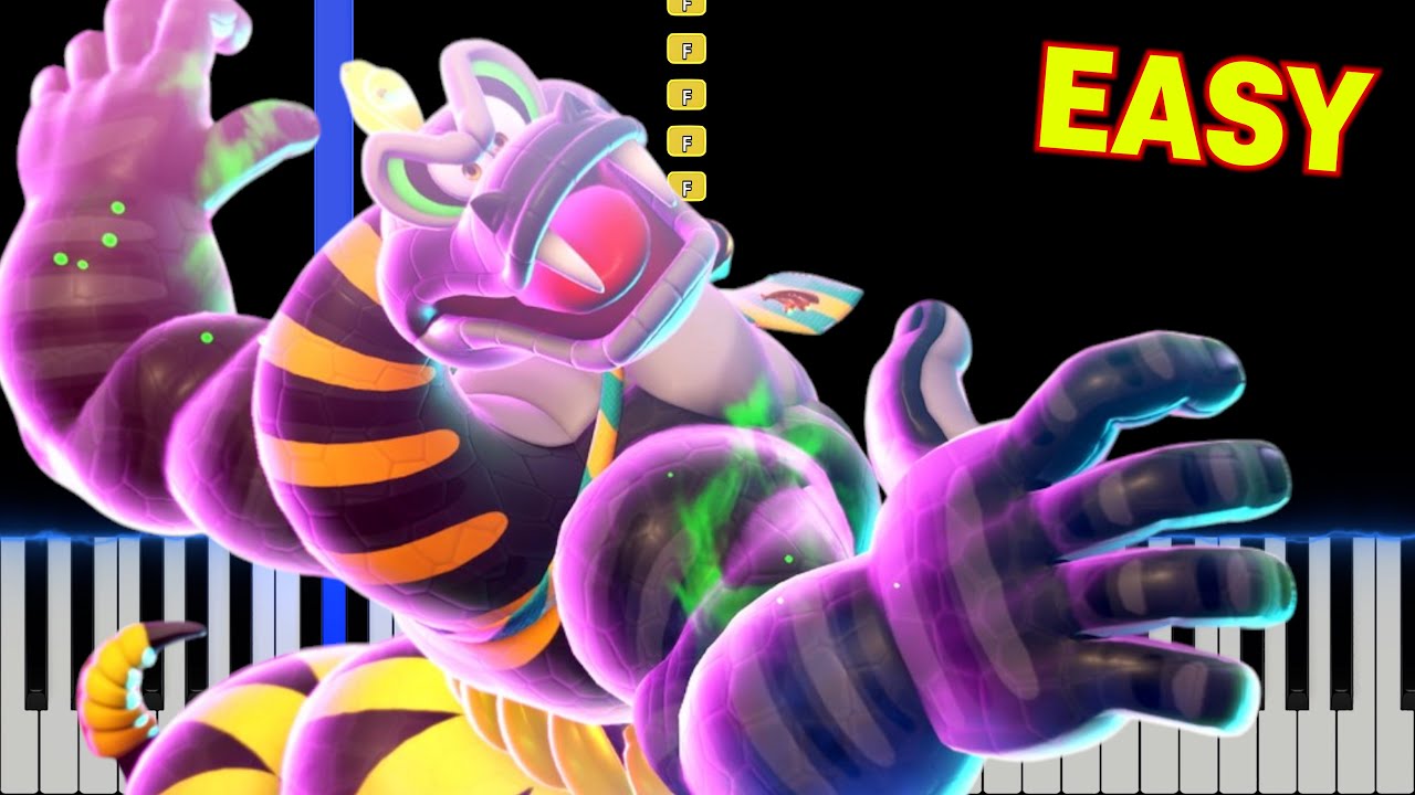 Donkey Kong Bananza - Snake Bananza | EASY Piano Tutorial + Sheet Link 🎵