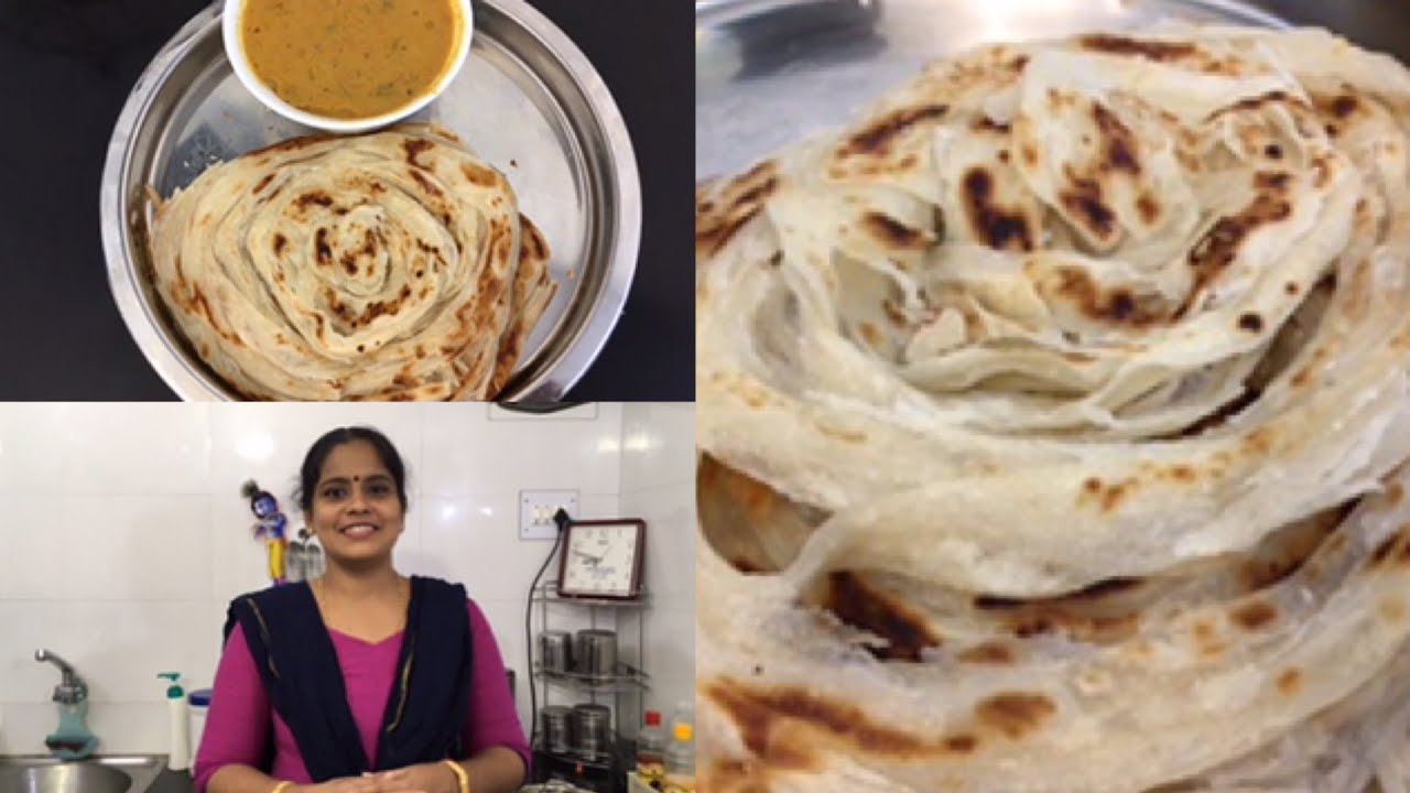 Tiffin Parotta Receipe in Tamil /Layered Parotto with Side dish/Homemade Soft Layered Parotta