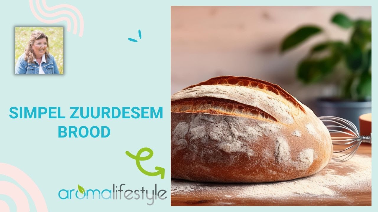 Versgebakken brood met maar 4 ingrediënten. Simpel zuurdesem brood