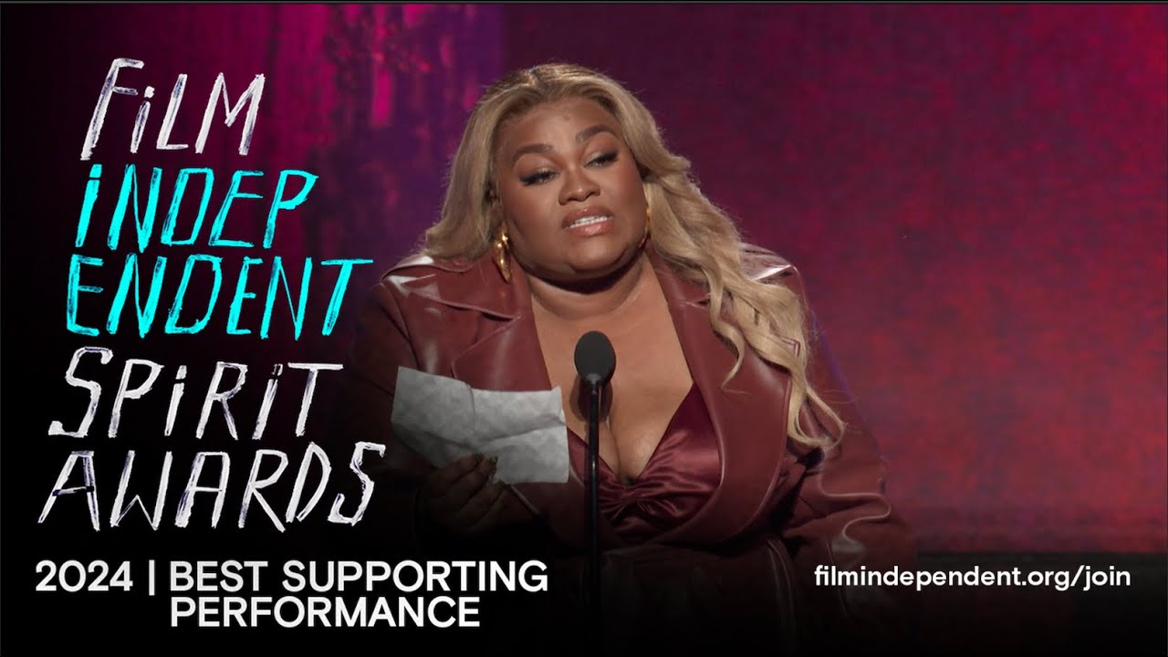 DA’VINE JOY RANDOLPH wins BEST SUPPORTING PERFORMANCE at the 2024 Film Independent Spirit Awards