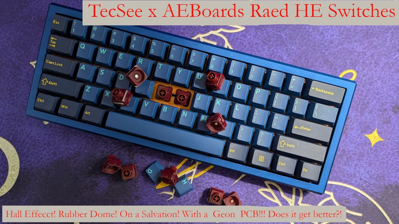 AEBoards Raed switches! It's a Salvation! It's a Geon! It's Hall Effect! It's Rubber Dome?!