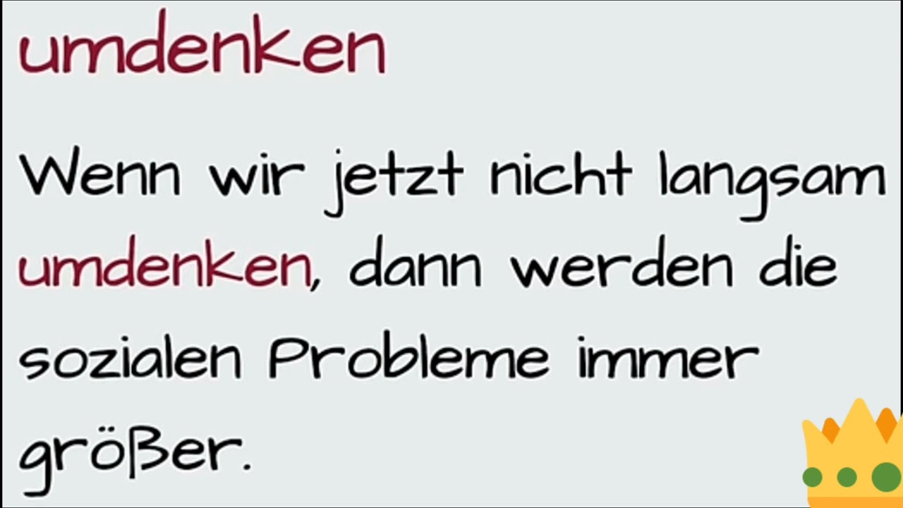 Denken с приставками все значения