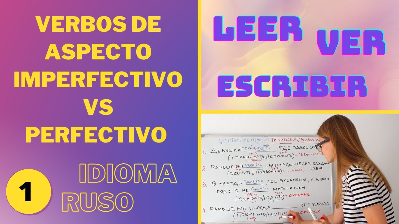 Idioma Ruso Nivel Avanzado#VERBOS DE ASPECTO PERFECTIVO E IMPERFECTIVO#DIFERENCIAS#LEER/VER/ESCRIBIR