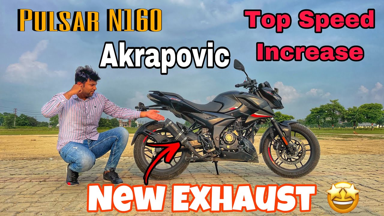 Bajaj Pulsar N160 Exhaust Modification Akrapovic Exhaust || Speed & Sound Both Change 😍 Pulsar N250