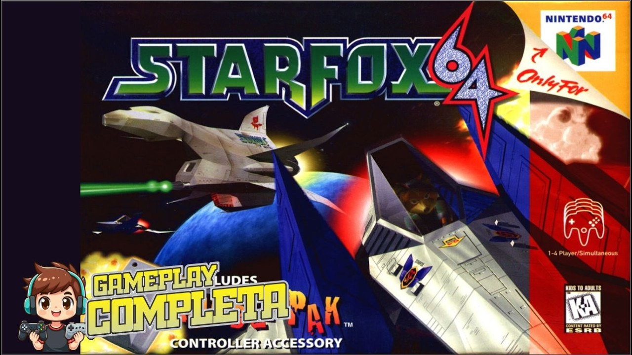 STAR FOX 64 (GAMEPLAY COMPLETA) - Até Zerar !