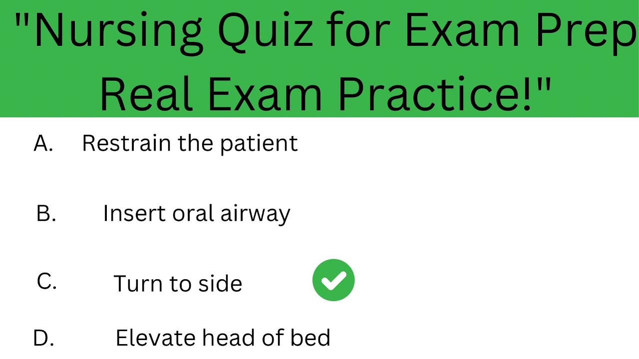 "Nursing Quiz for Exam PrepReal Exam Practice!" || Mcq for nurses