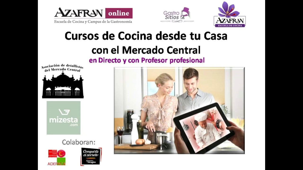 Cursos de Cocina desde tu Casa con el Mercado Central.