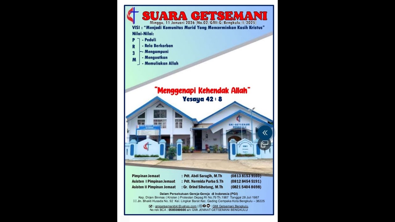 MENGENAPI KEHENDAK ALLAH [YESAYA 42 : 8] 11 JANUARI 2026