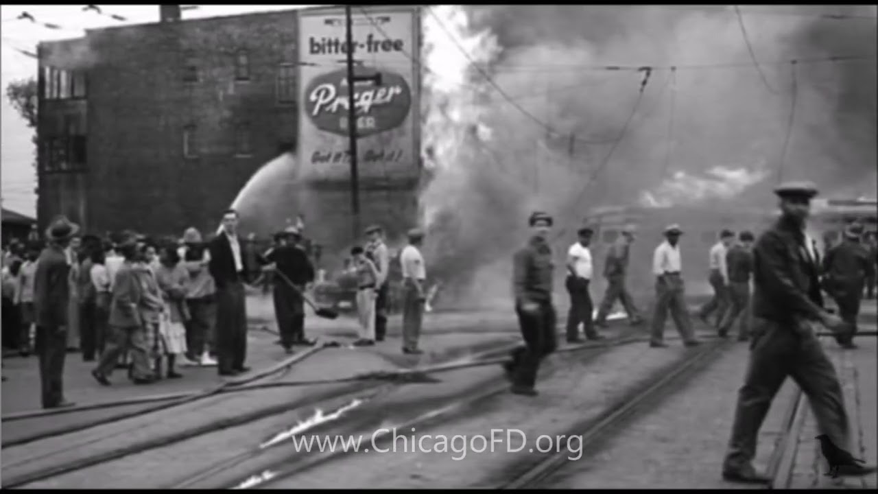 Green Hornet Fire Disaster May 25 1950, at 63rd and State St. in Chicago