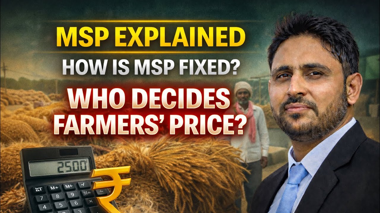 Minimum Support Price (MSP) Explained: How MSP is Fixed & Who Really Decides Farmers’ Income?