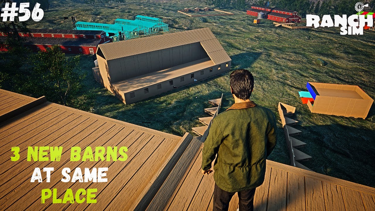 BUILDING 3 NEW BARNS & INSTALLING LIGHTS IN FORT | RANCH SIMULATOR PART 56 IN HINDI