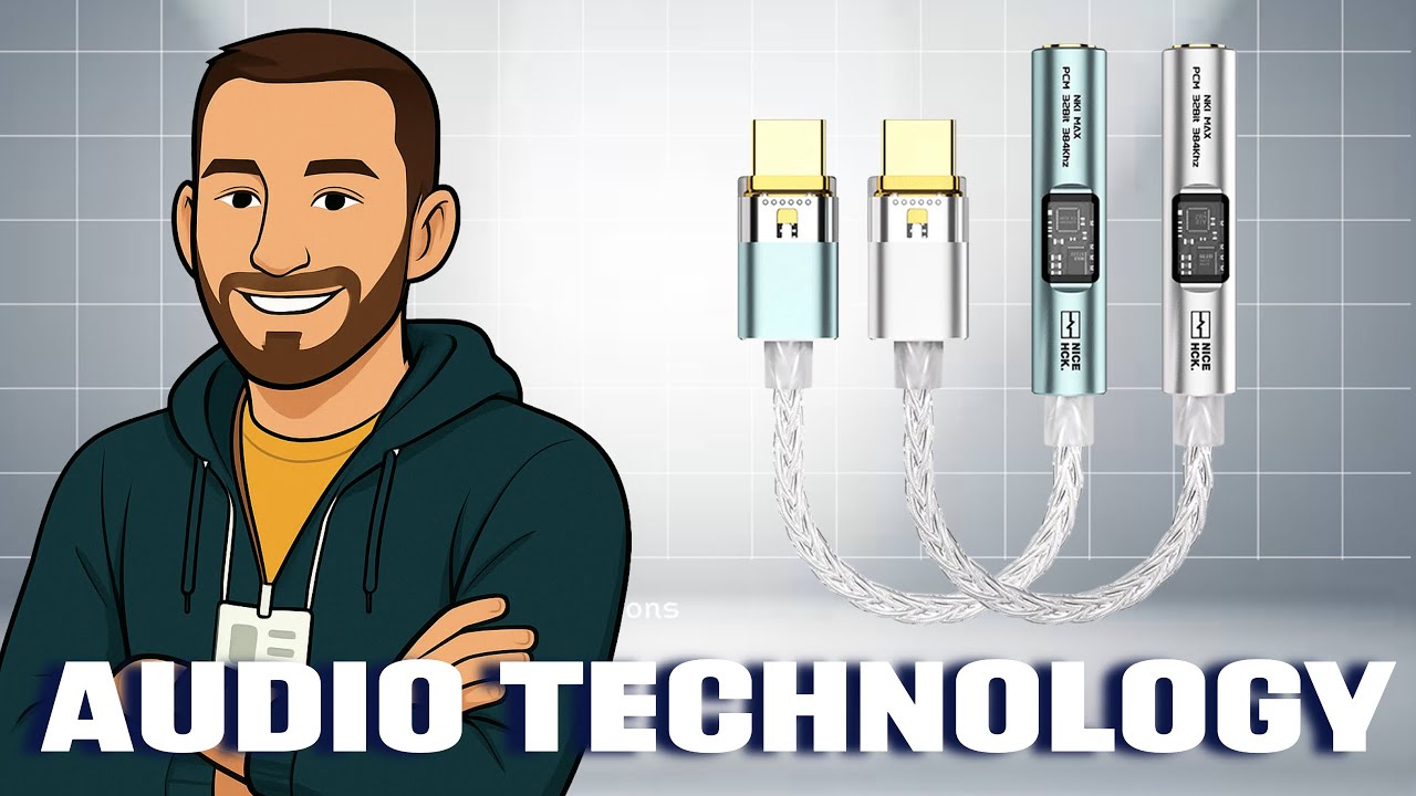 Наушники NICEHCK DB2 IEM и аудиоадаптер NK1 MAX USB C - 3,5 мм.
