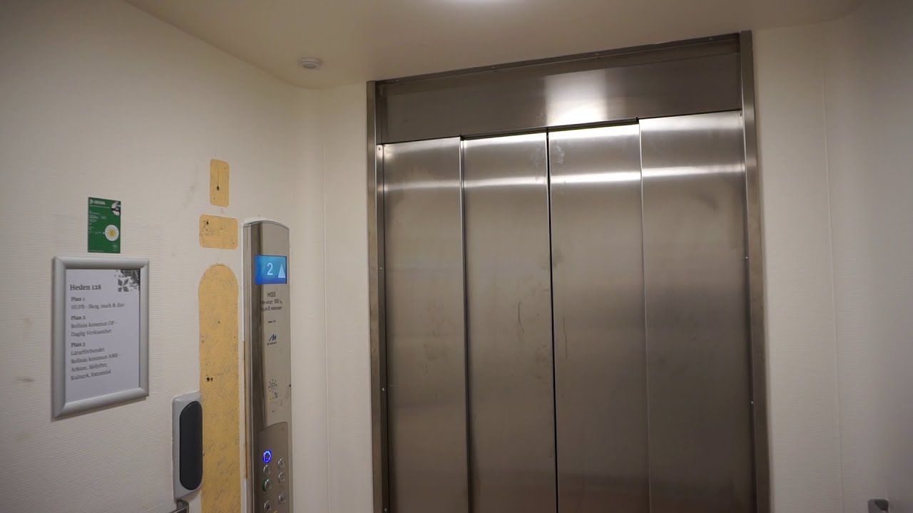 IT'S MODERNIZED!!! The 1962 ASEA Graham (mod.) Traction Elevator @ Heden 128, Bollnäs, Sweden.