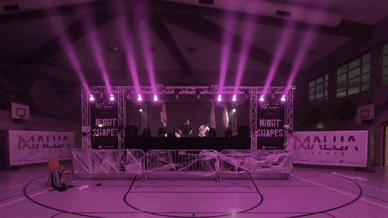 MALUA Events | NIGHTSHAPES @ Bessenbachhalle 26.10.2019 | Zeitraffer | Veranstaltungstechnik