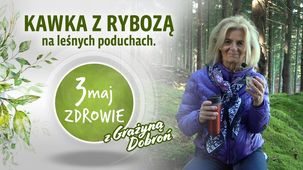 Kawka z rybozą na leśnych poduchach.