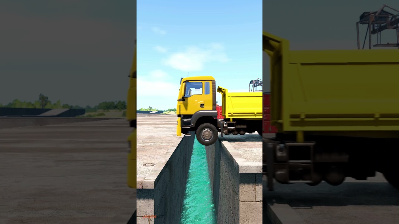 Truck vs Speedbumps | BeamNG Drive #beamngdrive #beamngdrivecrashes #beamngcrashes #beamng #trucks