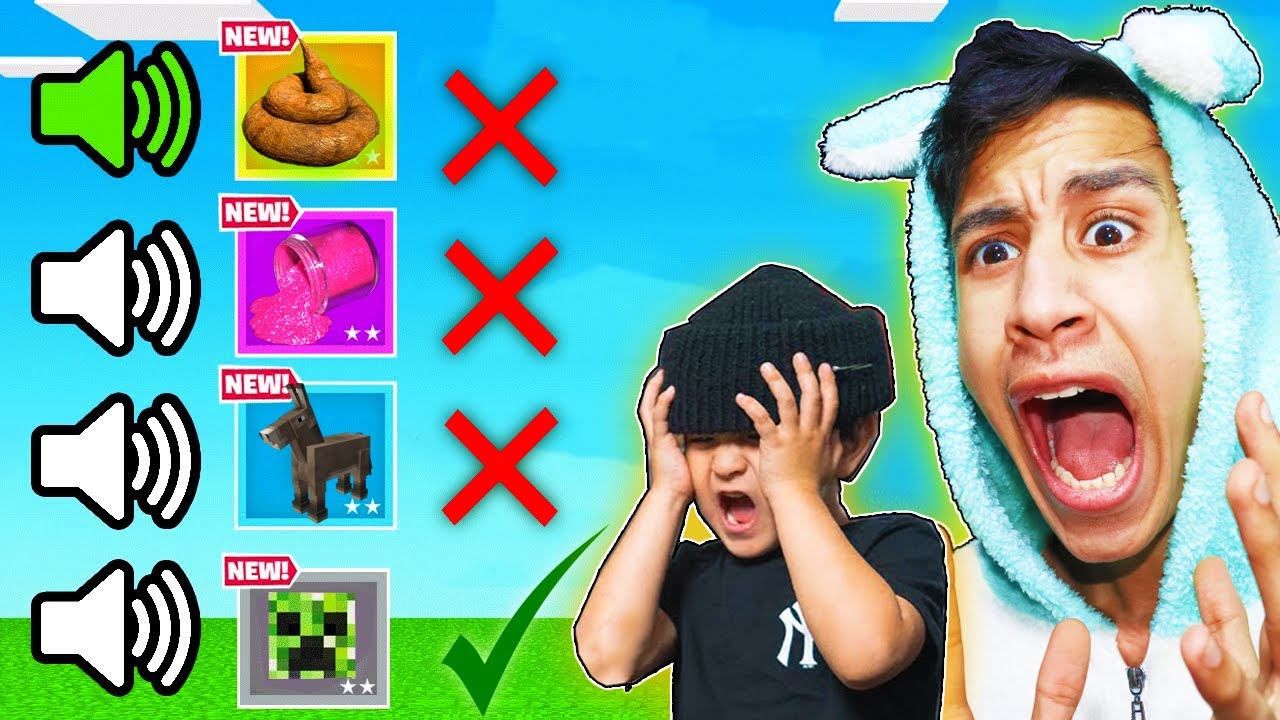 تحدي تخمين اصوات الوحوش والحيوانات مع اخوي الصغير !! .. في ماين كرافت 🤣