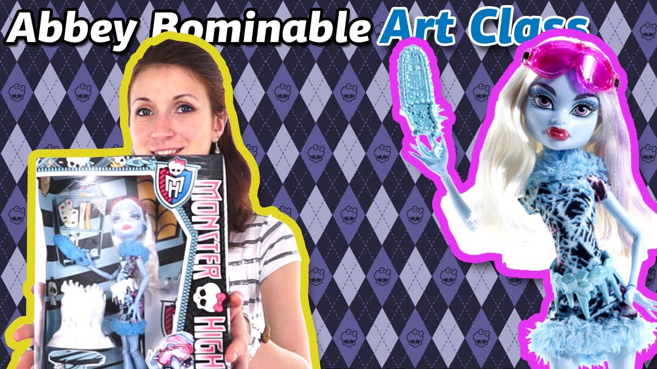 Обзор на Abbey Bominable Art Class (Эбби Боминейбл Арт Класс Monster High Школа Монстров) BDF13