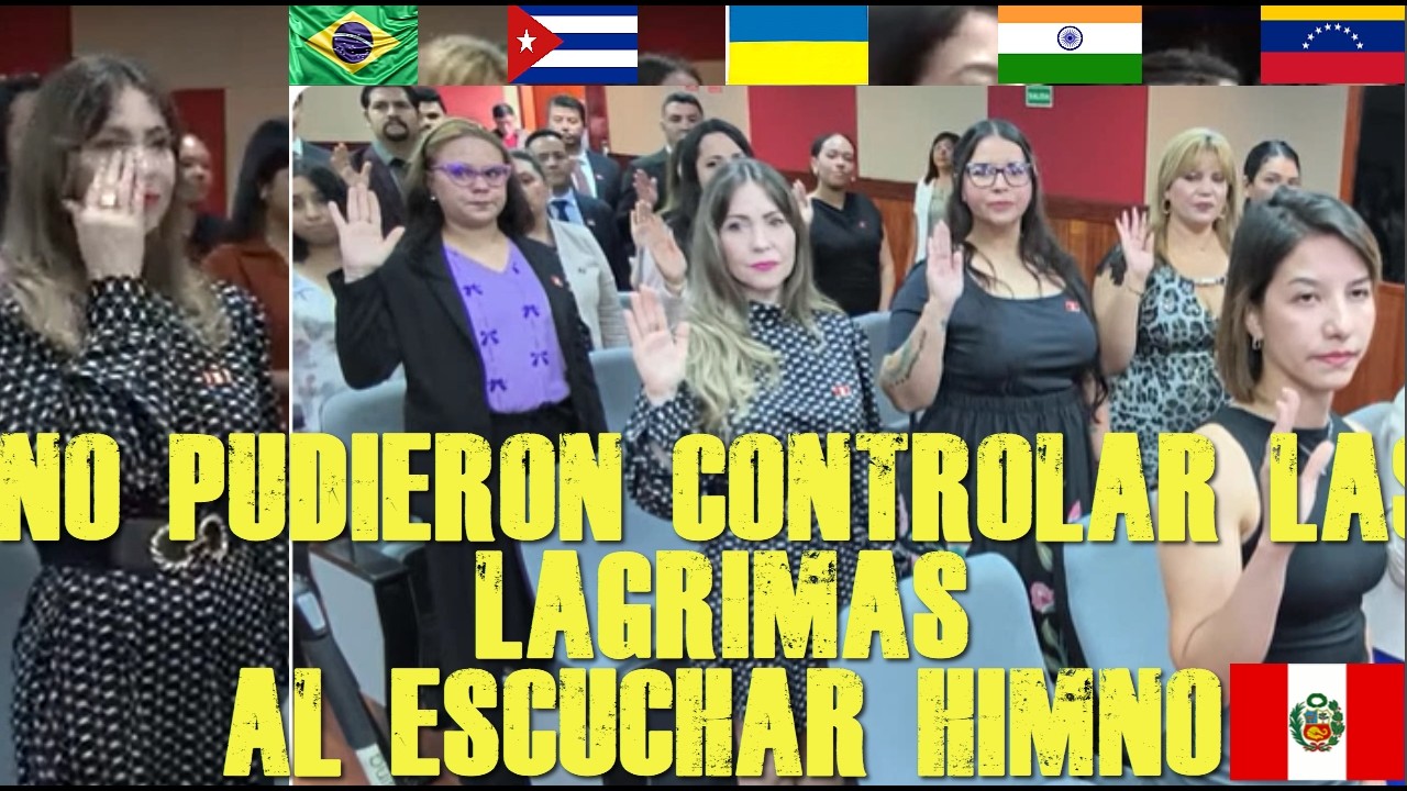 No pudieron contener las lagrimas al jurar como peruanos tras encontrar el amor