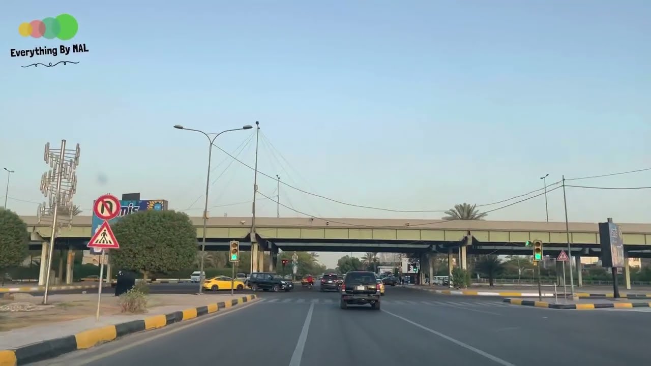 شوارع بغداد ❤️🥰 ساحة بيروت 🥰 زيونة 🥰 شارع الربيعي Baghdad Streets