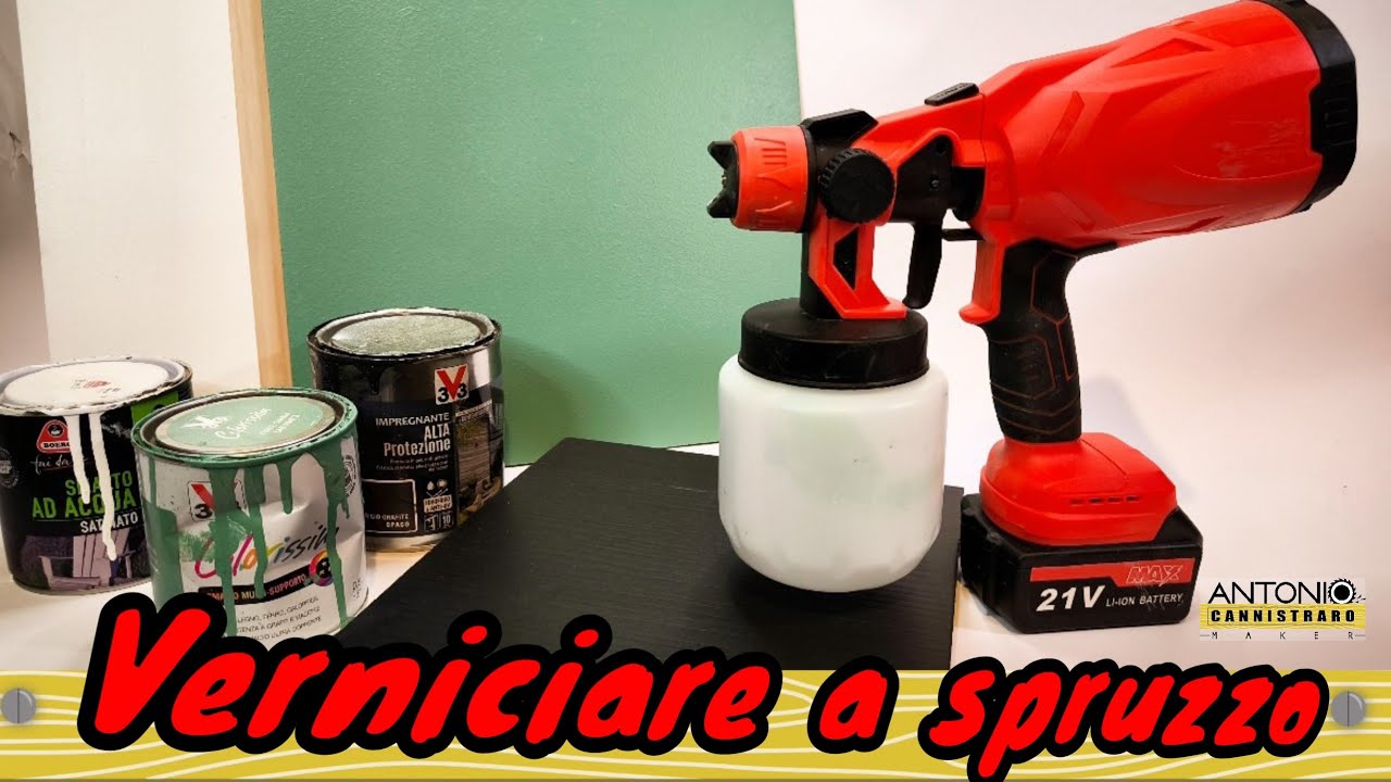 Primi passi con la pistola per verniciare.