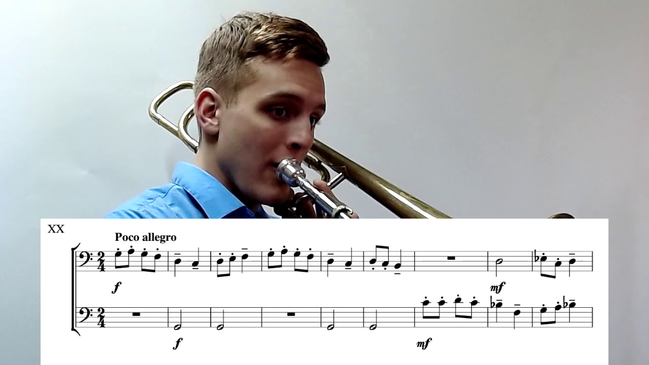 Trombone Play Along Duet - Bartók 