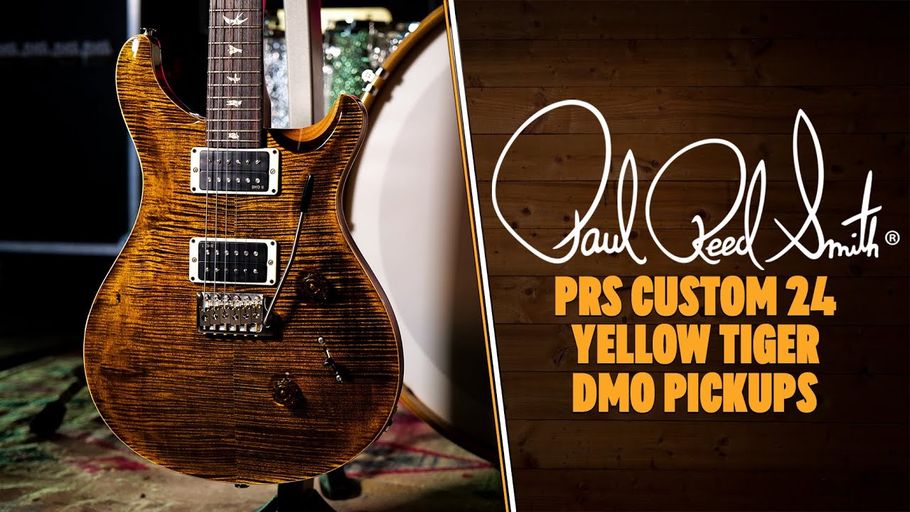 PRS Custom 24 Yellow Tiger Pattern Thin - DMO Pickups