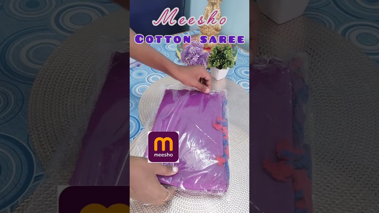 Best cotton sarees under 300 on meesho! 💥🛍#meeshofinds #saree #meeshohaul #shortsviral #shortsfeed