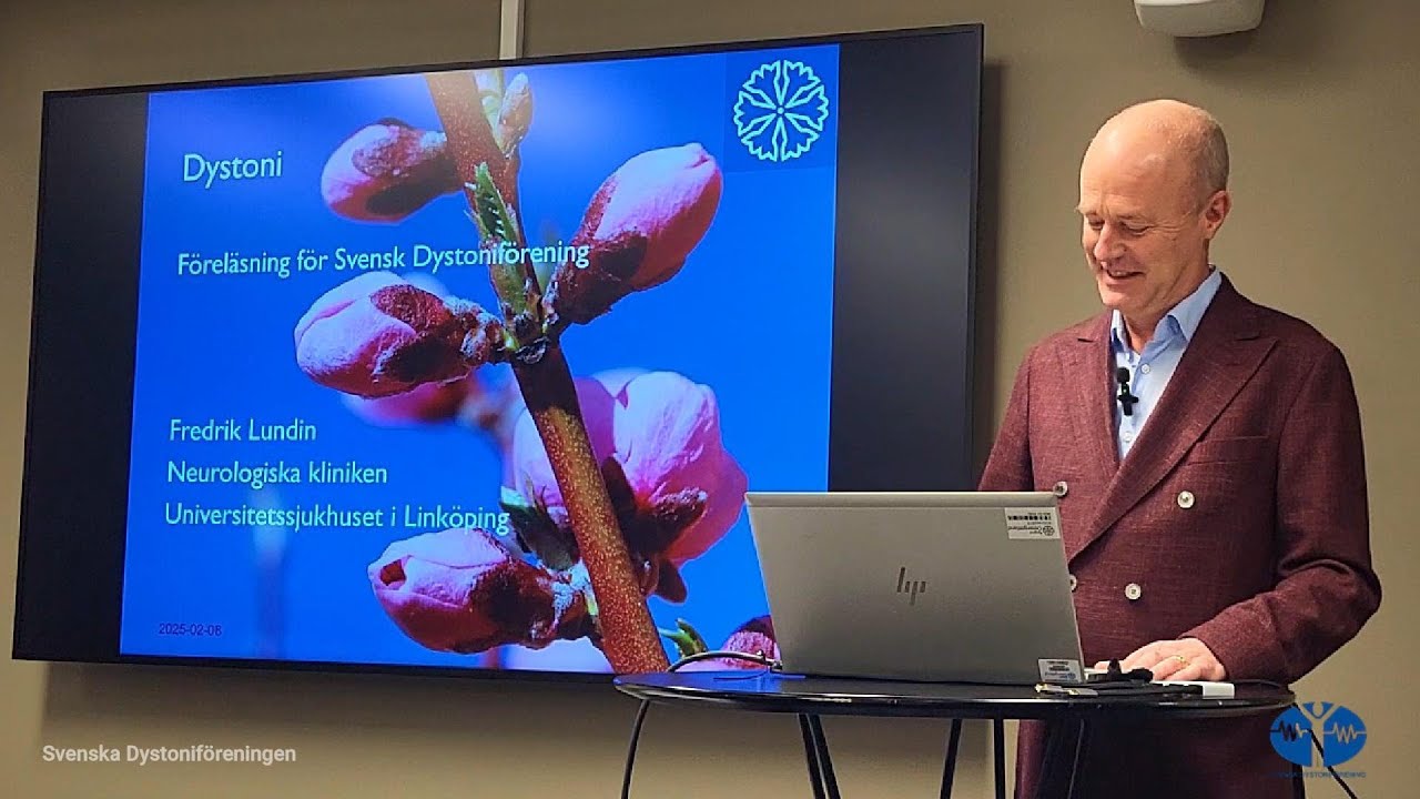 Dystoni - F&ouml;rel&auml;sning med Fredrik Lundin, Neurologiska kliniken.