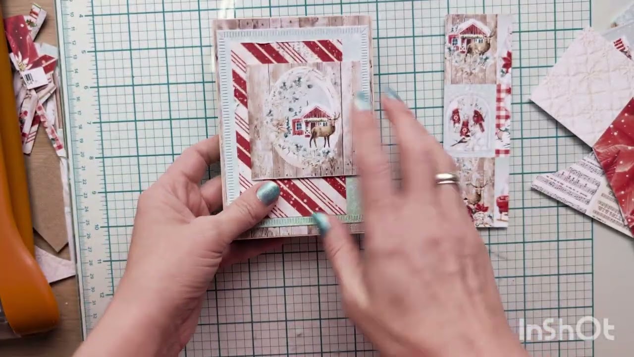 # Tutorial  по скрап открытки из обрезков #scrapbooking #скрапбукинг #handmade 