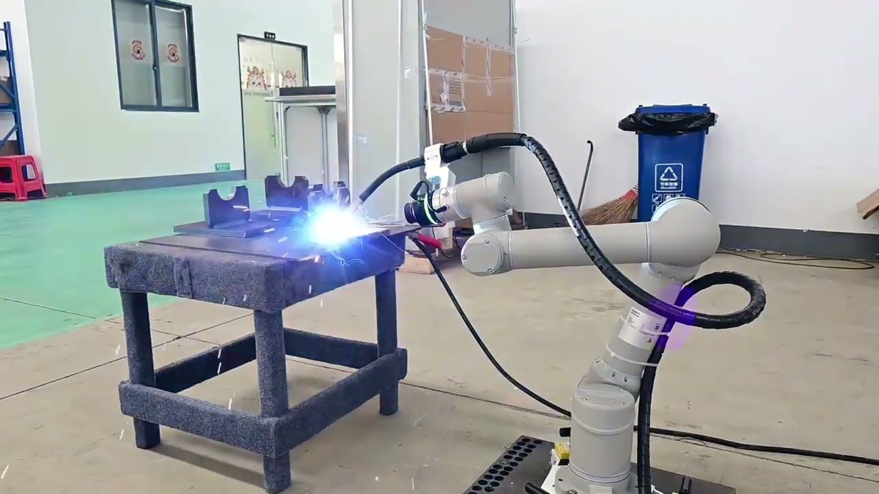 No program easy use 6 axis six-axis collaborative robot robotic welding machine