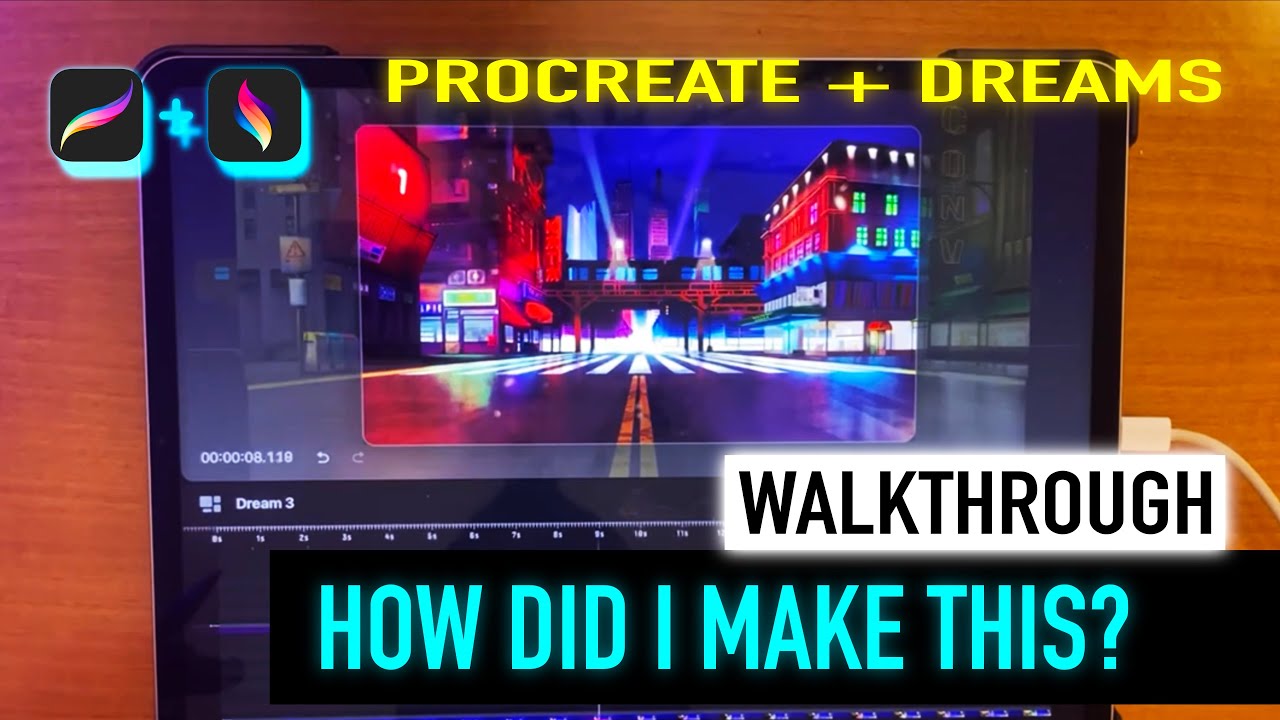 PROCREATE DREAMS WALKTHROUGH ON MOVING PERSPECTIVE BY @enrirdf
