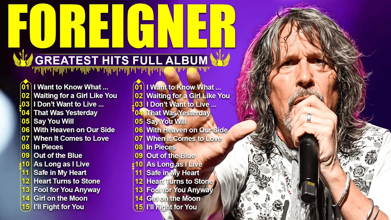 Foreigner Greatest Hits Full Album   Best Songs Of Foreigner Playlist #foreigner